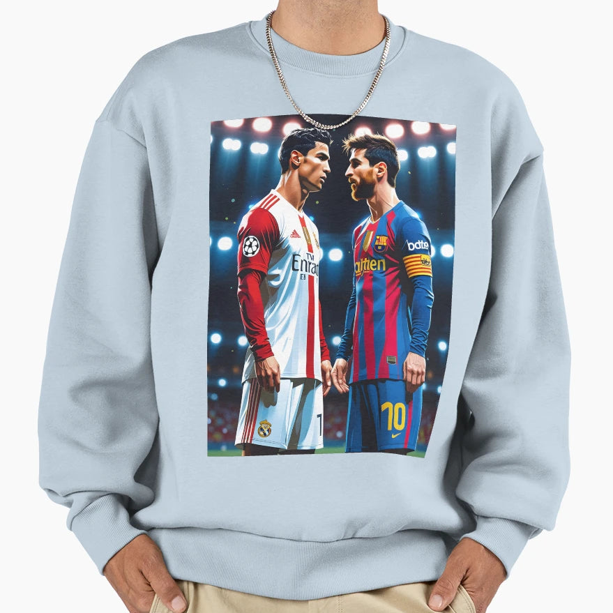 Soccer Battle Sweatshirt - Graphic Print Men Women - T-Shirt, Sweatshirt, Hoodie