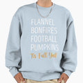 Flannel Bonfires Football Sweatshirt - Custom Art Print for Adults - T-Shirt, Sweatshirt, Hoodie