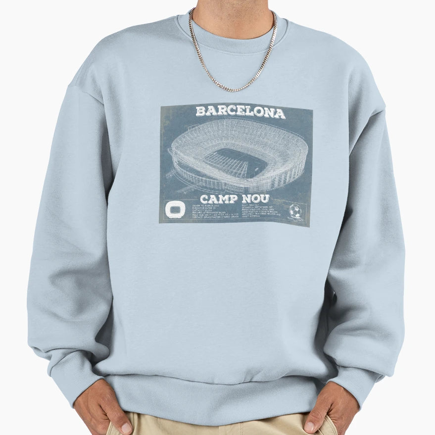 Camp Nou Sweatshirt - Casual Everyday Wear for Adults - T-Shirt, Sweatshirt, Hoodie
