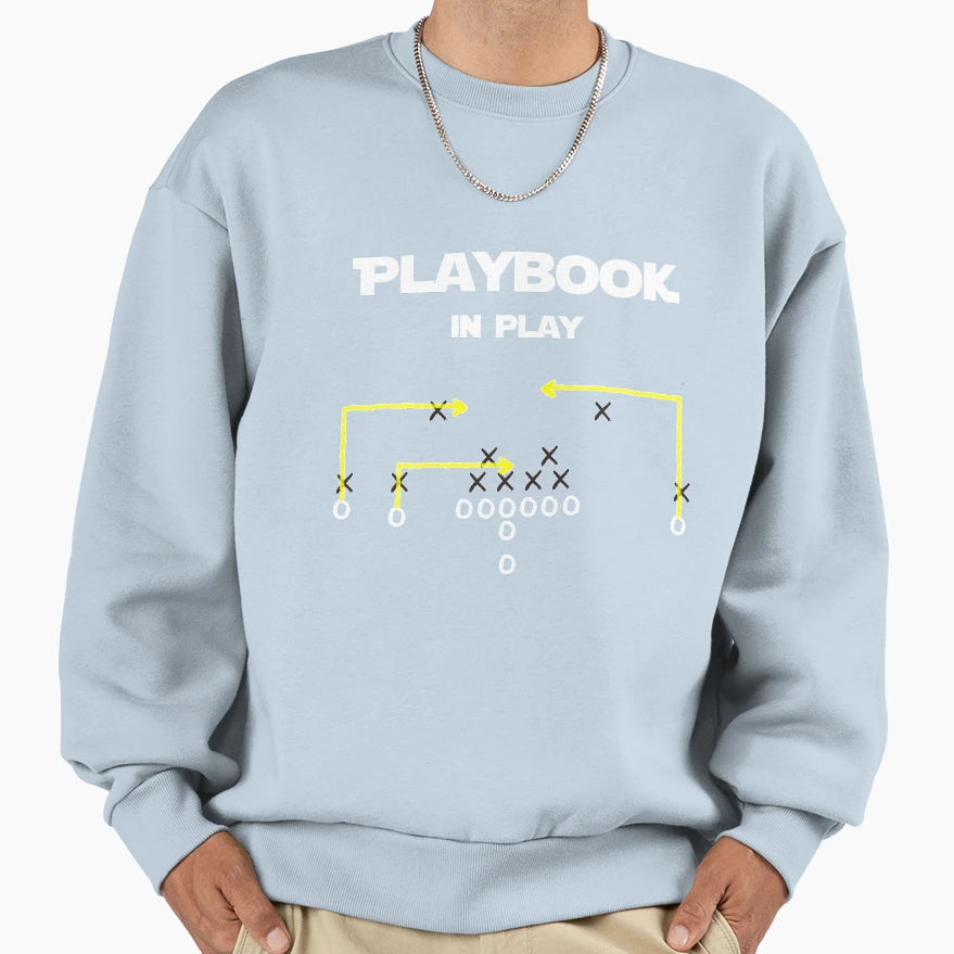 Football Playbook Play Sweatshirt - Aesthetic Graphic for Adults - T-Shirt, Sweatshirt, Hoodie