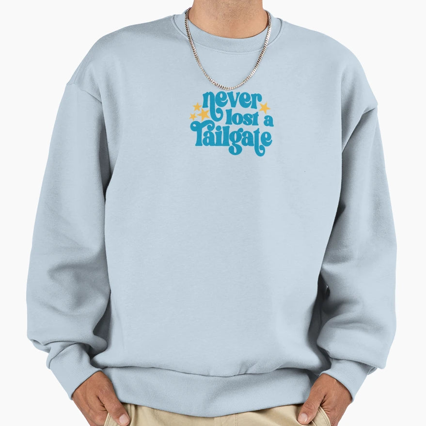 Never Lost Tailgate Sweatshirt - Graphic Print for Adults - T-Shirt, Sweatshirt, Hoodie