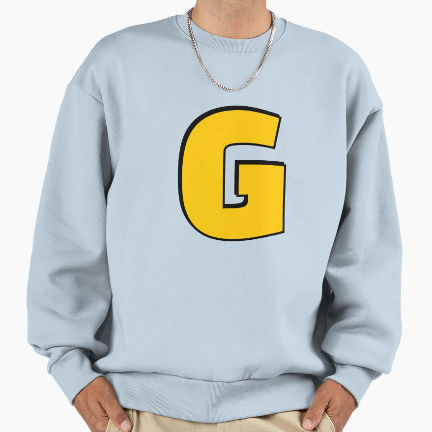 Letter G Sweatshirt - Trendy Graphic for Adults - T-Shirt, Sweatshirt, Hoodie