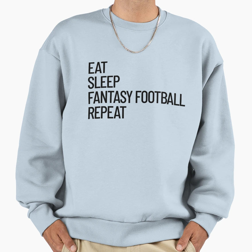 Eat Sleep Check My Lineup Repeat Sweatshirt - Custom Art Print for Adults - T-Shirt, Sweatshirt, Hoodie