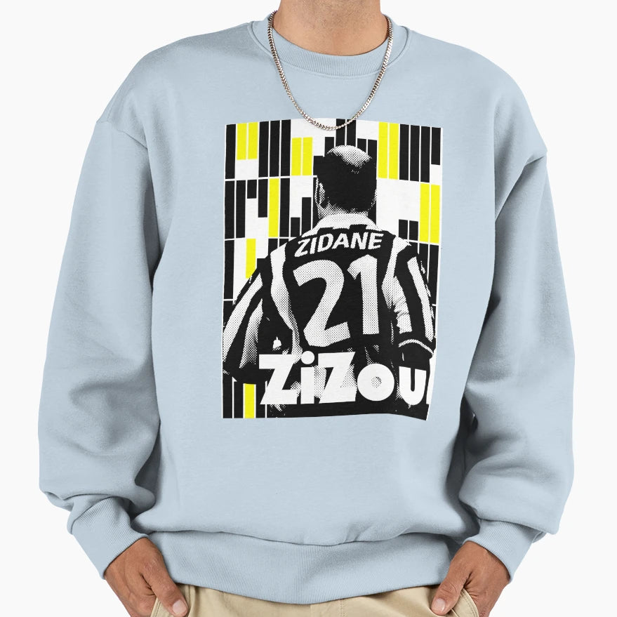 Zinedine Zidanejuventus Sweatshirt - Unique Graphic Men Women - T-Shirt, Sweatshirt, Hoodie