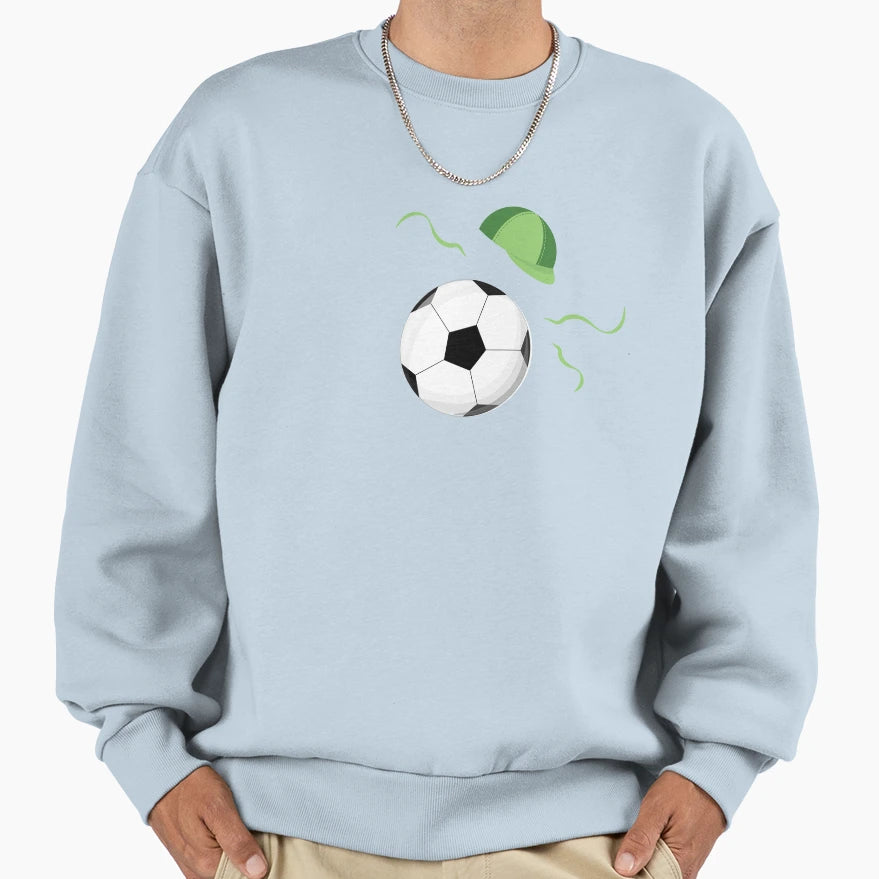 Hand Drawn Digital Art Football Sweatshirt - Minimalist Print Unisex - T-Shirt, Sweatshirt, Hoodie