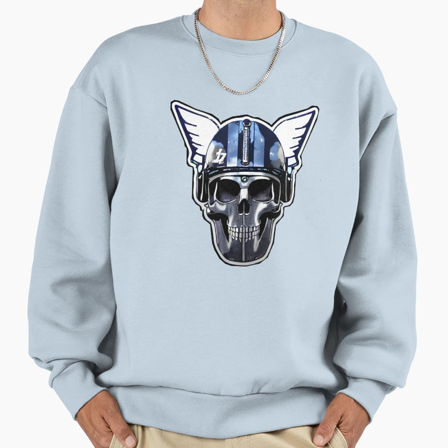 Skull Pilot Sweatshirt - Streetwear Style Unisex - T-Shirt, Sweatshirt, Hoodie