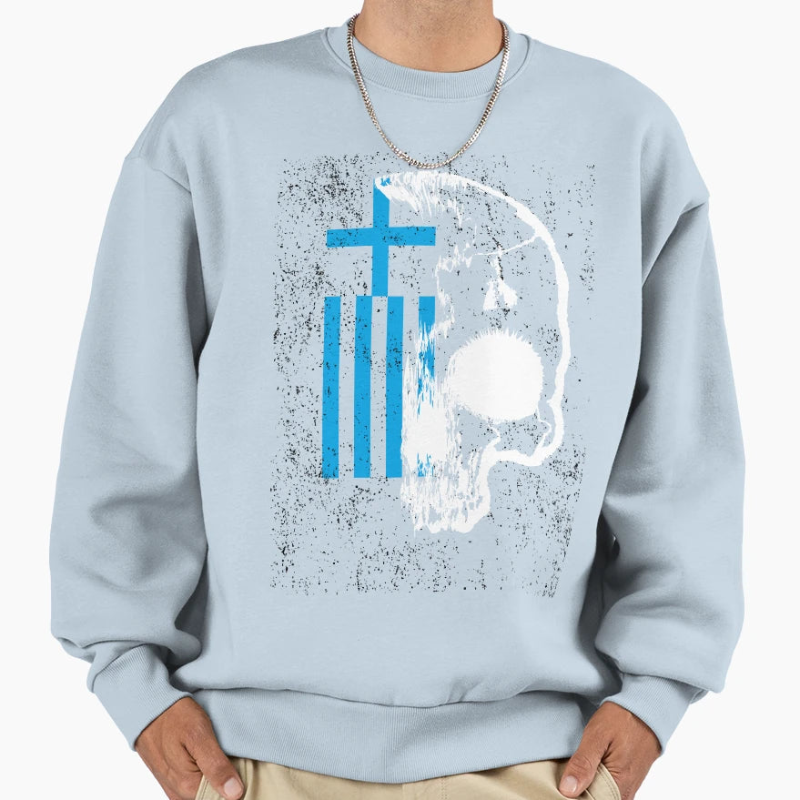 Greek Skull 2 Sweatshirt - Graphic Print Unisex - T-Shirt, Sweatshirt, Hoodie