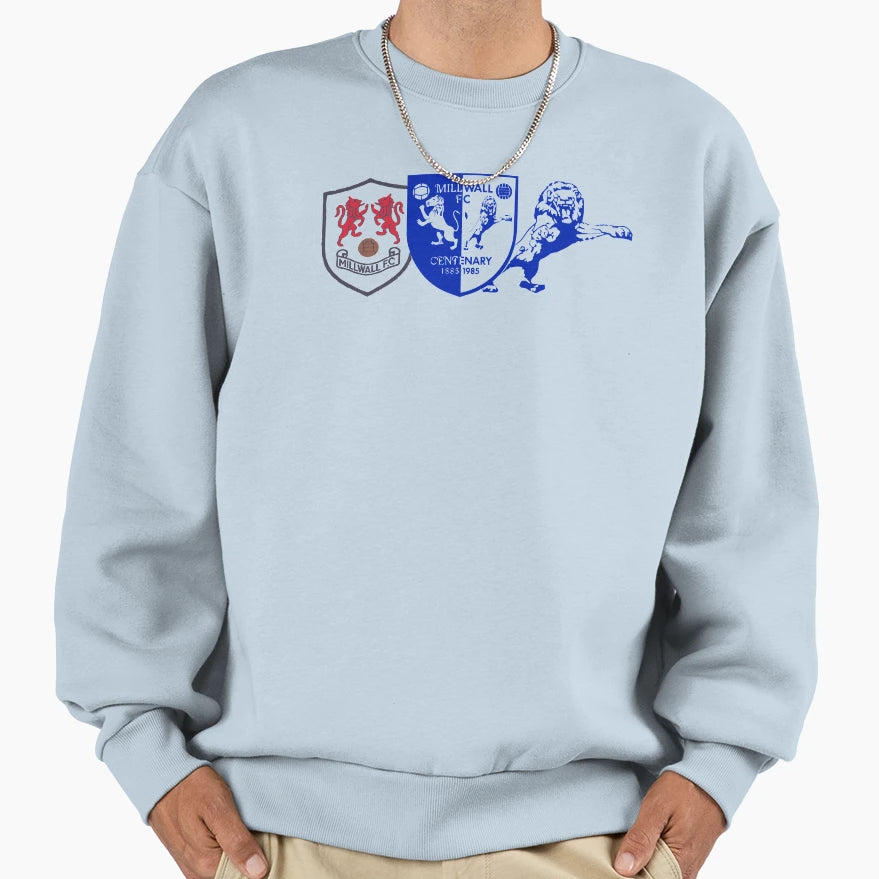 Millwall Centenary Sweatshirt - Minimalist Print for Adults - T-Shirt, Sweatshirt, Hoodie