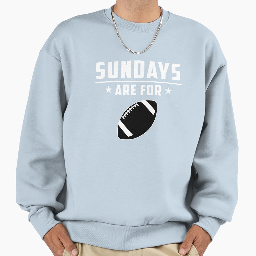 Sundays Are Football Sweatshirt - Minimalist Print for Adults - T-Shirt, Sweatshirt, Hoodie
