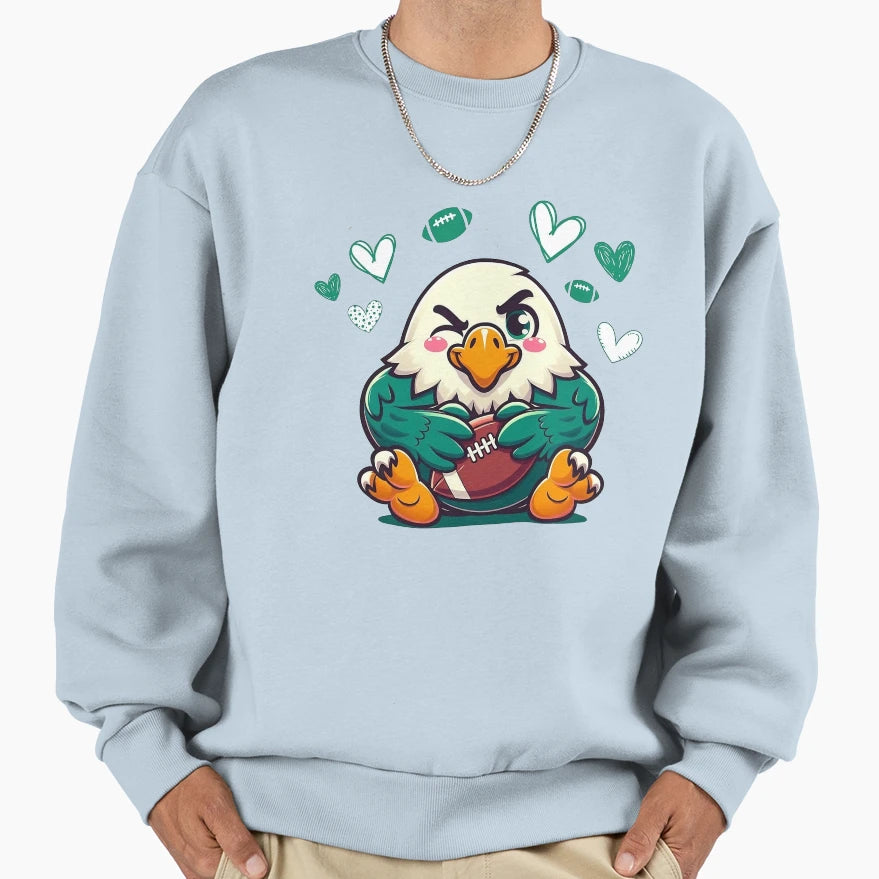 Bird Gang Football New Sweatshirt - Minimalist Print for Adults - T-Shirt, Sweatshirt, Hoodie