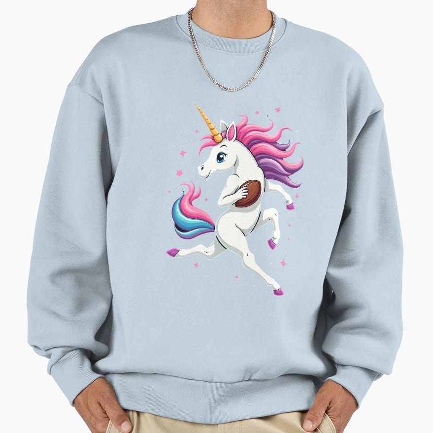 Touchdown Unicorn Magical Football Sweatshirt - Unique Graphic for Adults - T-Shirt, Sweatshirt, Hoodie