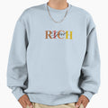 Rich Typographic Sweatshirt - Unique Graphic Men Women - T-Shirt, Sweatshirt, Hoodie