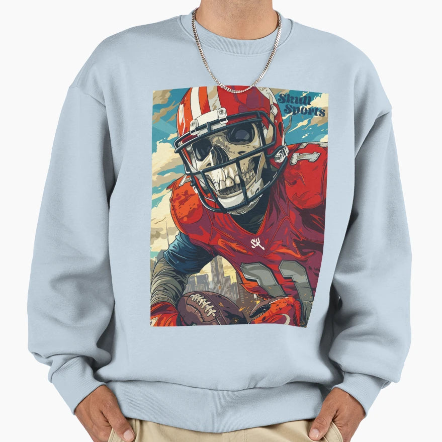 American Football Skull Skull Skull Sweatshirt - Graphic Print Unisex - T-Shirt, Sweatshirt, Hoodie