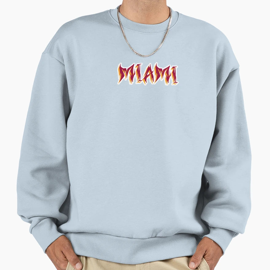 Miami Basketball Wild Sweatshirt - Custom Art Print Unisex - T-Shirt, Sweatshirt, Hoodie