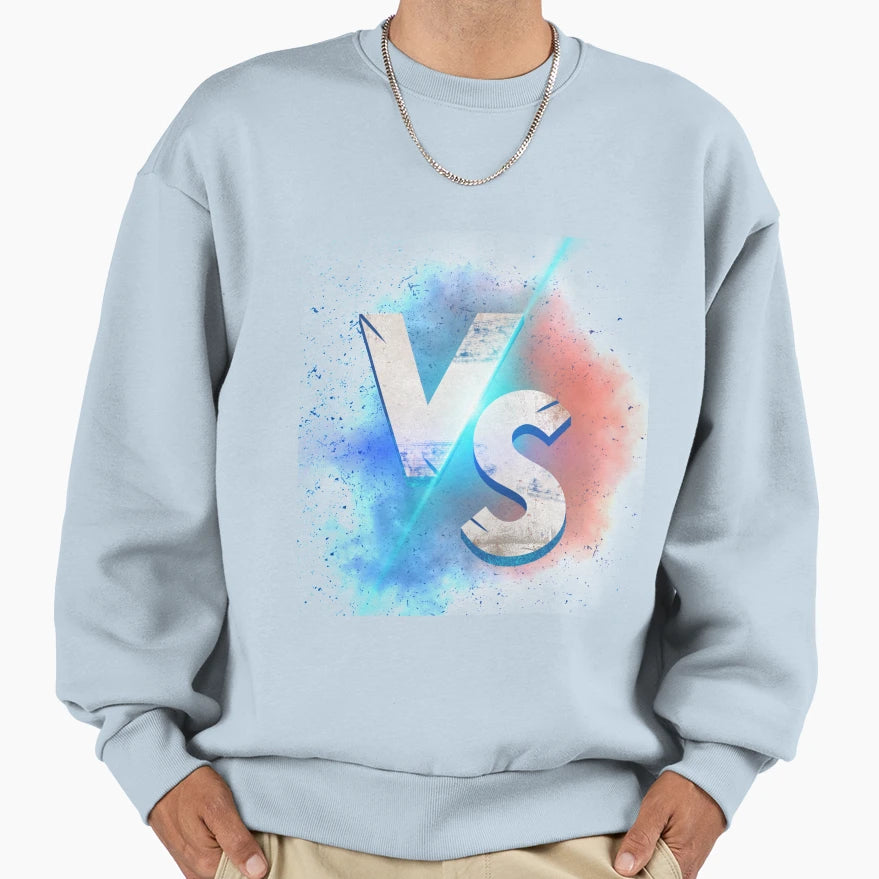 Colorful Vs Sweatshirt - Fun Novelty Design for Adults - T-Shirt, Sweatshirt, Hoodie