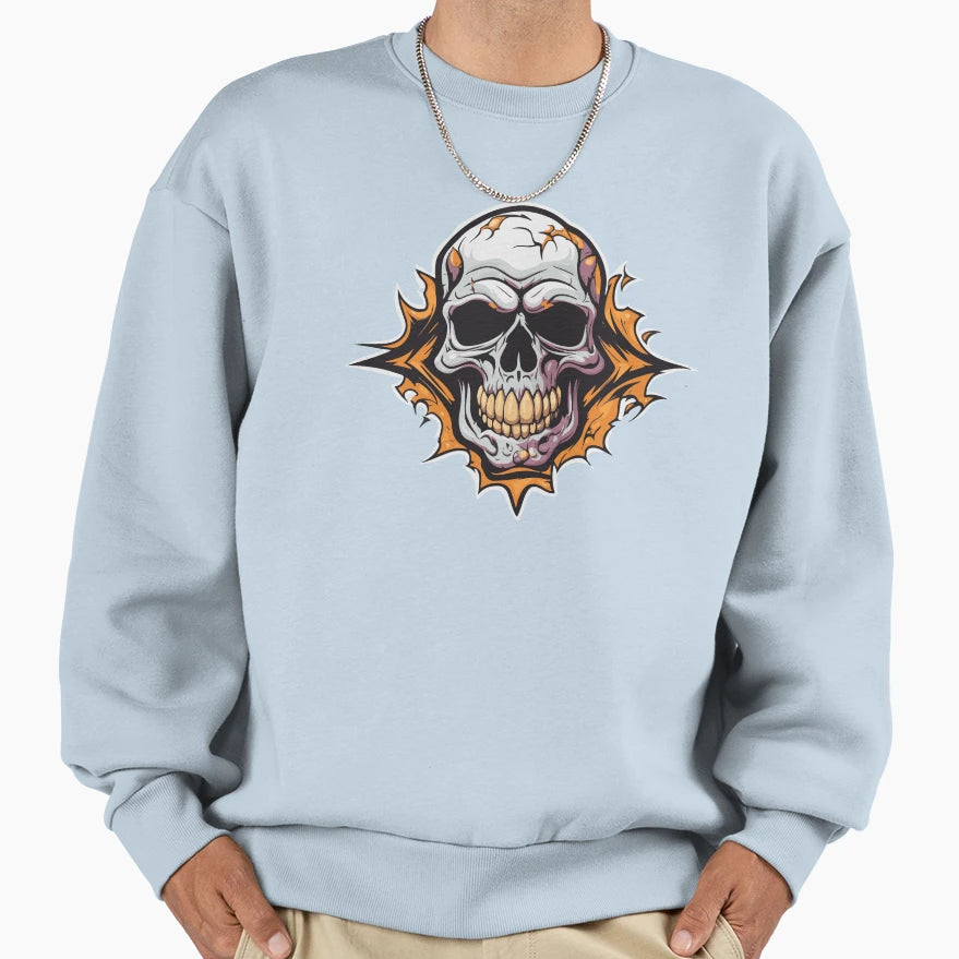 Beautiful And Lovely Zombie Skull Sweatshirt - Novelty Apparel Unisex - T-Shirt, Sweatshirt, Hoodie