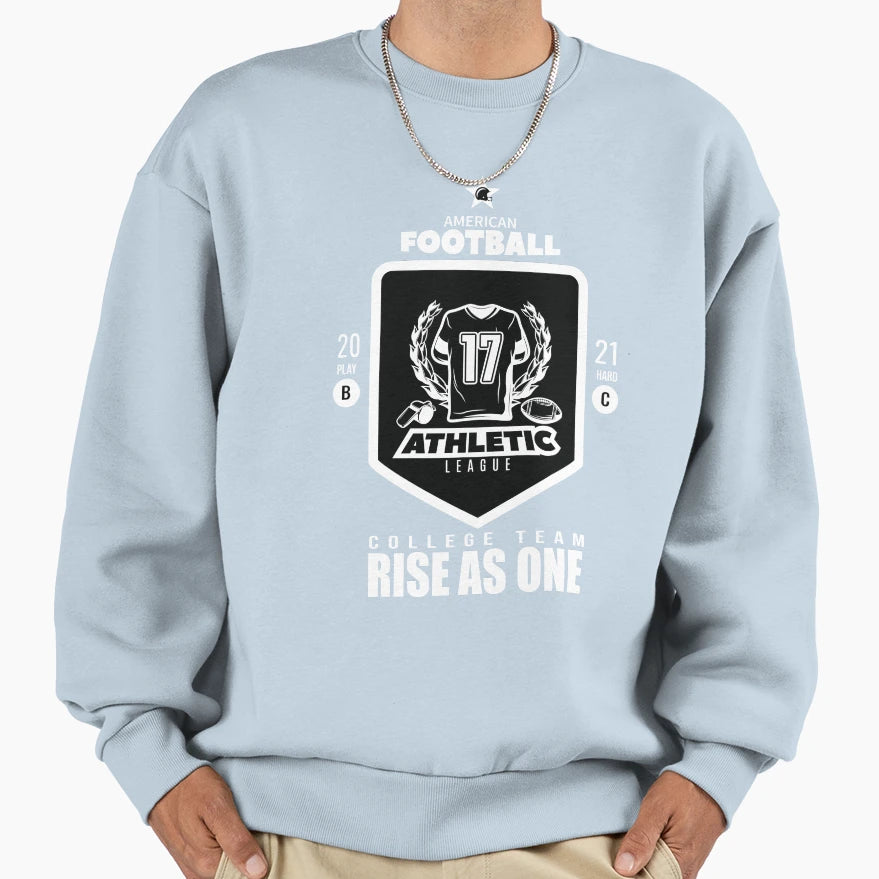 Rise As One American Football Sweatshirt - Custom Art Print Men Women - T-Shirt, Sweatshirt, Hoodie
