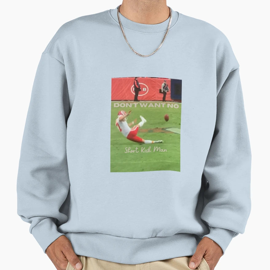 Harrison Butker Short Kick Sweatshirt - Graphic Print for Adults - T-Shirt, Sweatshirt, Hoodie