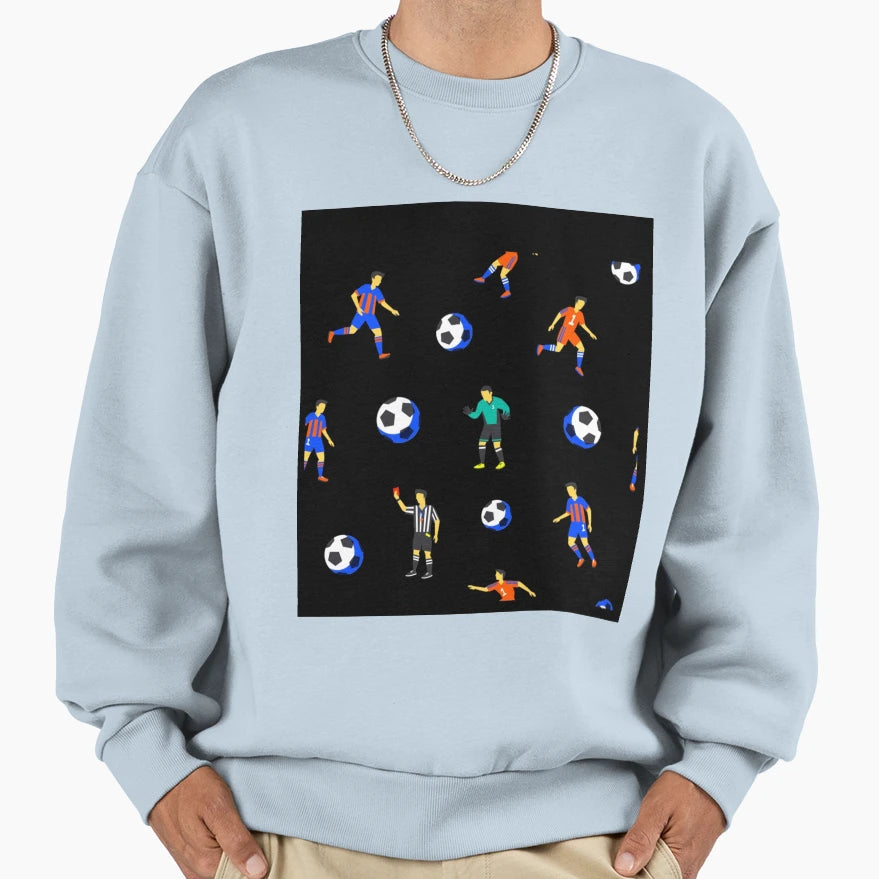 Football Player Futbol Soccer Sweatshirt - Custom Art Print Men Women - T-Shirt, Sweatshirt, Hoodie