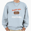 Pumpkin Spice N Football Sweatshirt - Minimalist Print Men Women - T-Shirt, Sweatshirt, Hoodie