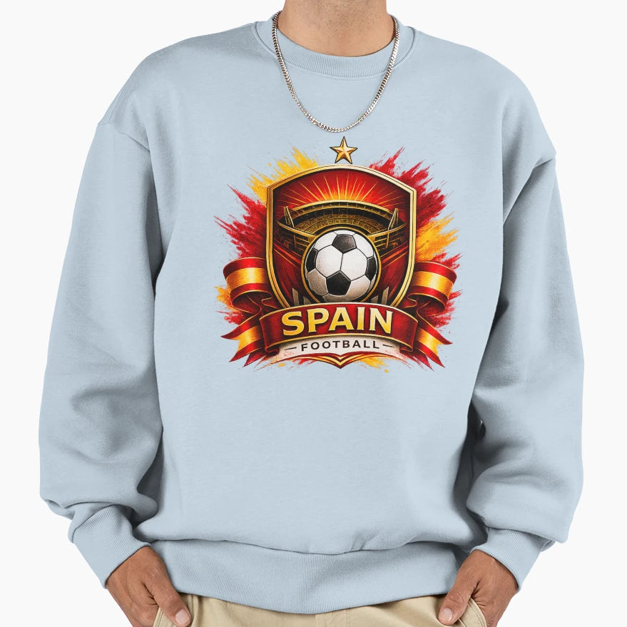Spain Football Ultra Modern Sweatshirt - Custom Art Print for Adults - T-Shirt, Sweatshirt, Hoodie