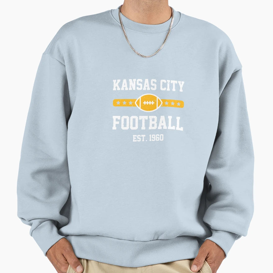 Kansas City Football American Football Sweatshirt - Graphic Print Unisex - T-Shirt, Sweatshirt, Hoodie