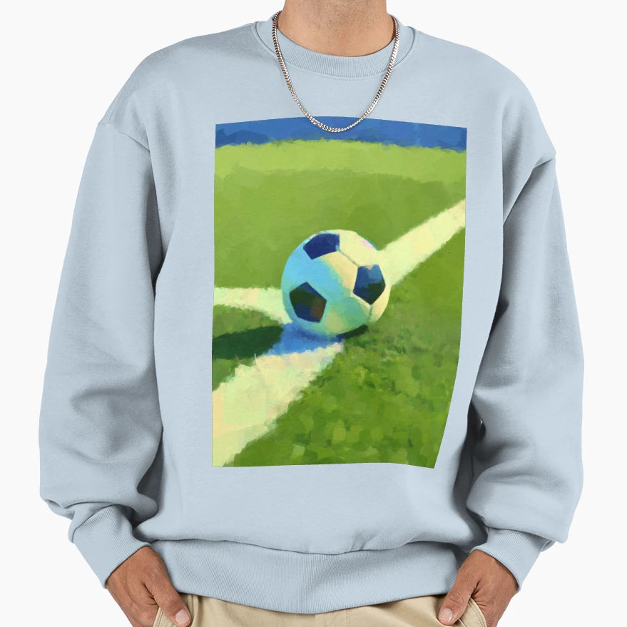 Football Field Sweatshirt - Minimalist Print Unisex - T-Shirt, Sweatshirt, Hoodie