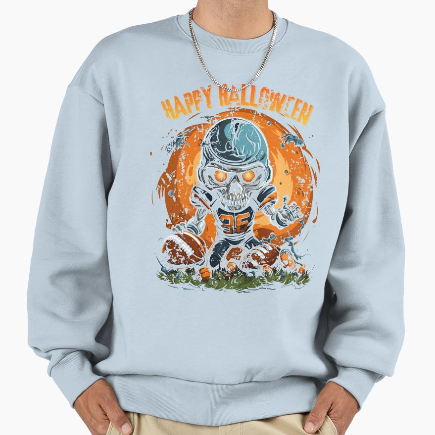 American Football Skeleton Sweatshirt - Novelty Apparel Men Women - T-Shirt, Sweatshirt, Hoodie