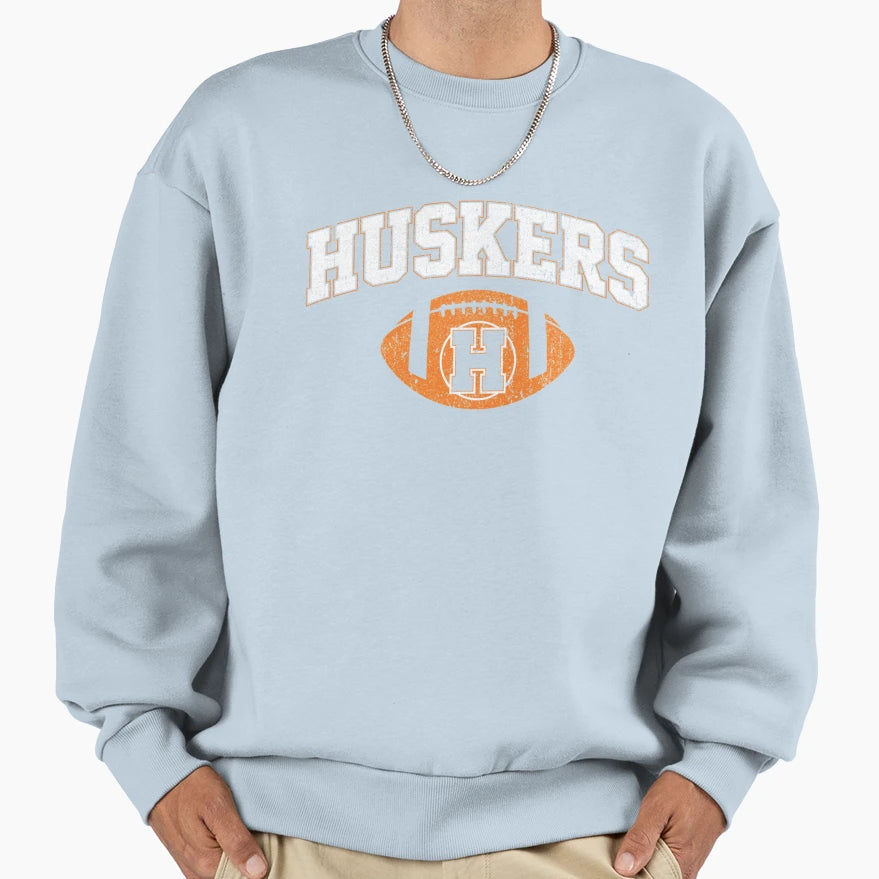 Haddonfield Huskers Football Sweatshirt - Novelty Apparel Men Women - T-Shirt, Sweatshirt, Hoodie