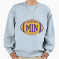 Min Football Purple T-Shirt - Trendy Graphic Unisex - T-Shirt, Sweatshirt, Hoodie