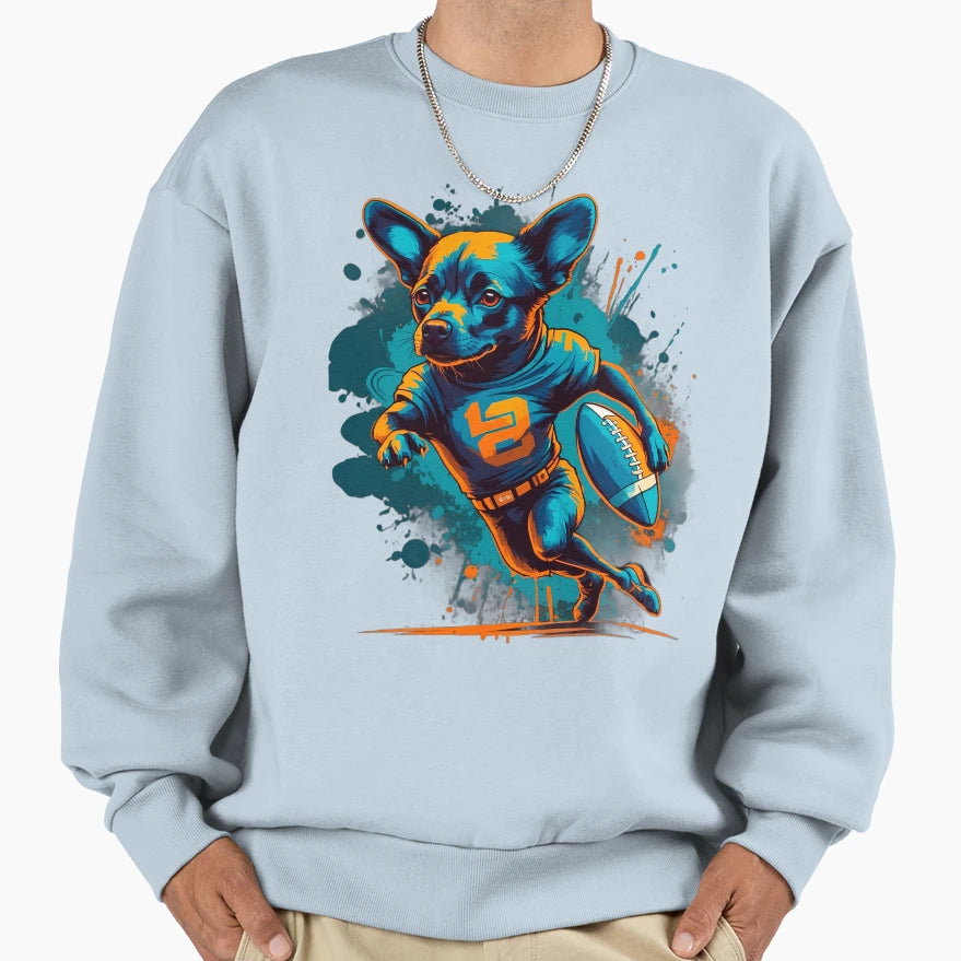 Labrador Chihuahua Dog Playing Sweatshirt - Streetwear Style Unisex - T-Shirt, Sweatshirt, Hoodie