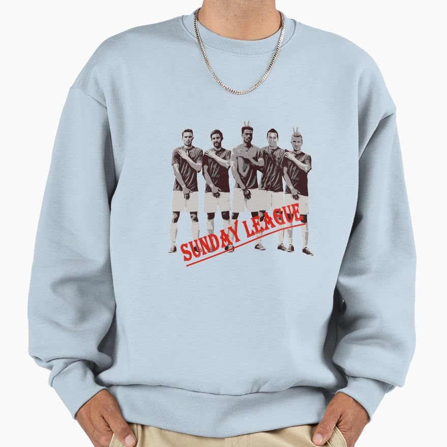 Amateur Football Sunday League Sweatshirt - Aesthetic Graphic Men Women - T-Shirt, Sweatshirt, Hoodie