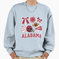Alabama Crimson Tide Vive La Fete Sweatshirt - Minimalist Print for Adults - T-Shirt, Sweatshirt, Hoodie