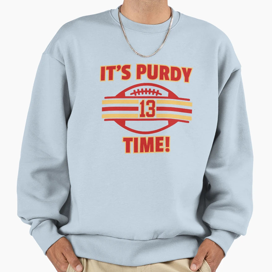Purdy Time Sweatshirt - Aesthetic Graphic Unisex - T-Shirt, Sweatshirt, Hoodie