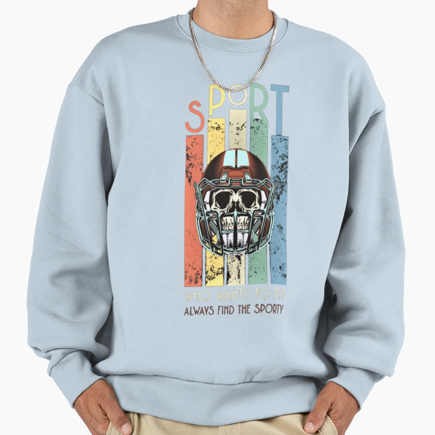 Who Wants To Fit Funny American Football Sweatshirt - Graphic Print Unisex - T-Shirt, Sweatshirt, Hoodie