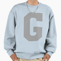 Alphabet Silver G Sports Letter G Sweatshirt - Minimalist Print Men Women - T-Shirt, Sweatshirt, Hoodie