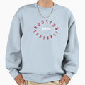 Houston Football Laces Team Fan Sweatshirt - Minimalist Print Unisex - T-Shirt, Sweatshirt, Hoodie