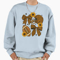 Touchdown Football Sunflower Bow Game Day Sweatshirt - Graphic Print Unisex - T-Shirt, Sweatshirt, Hoodie