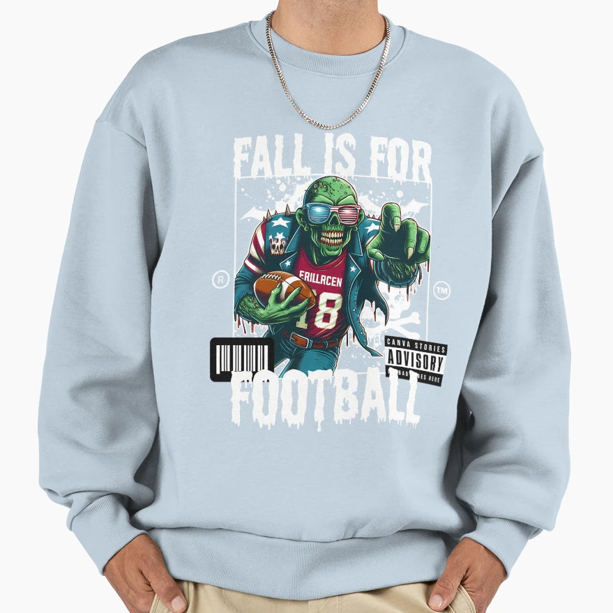 Fall Is Football Sweatshirt - Graphic Print Unisex - T-Shirt, Sweatshirt, Hoodie