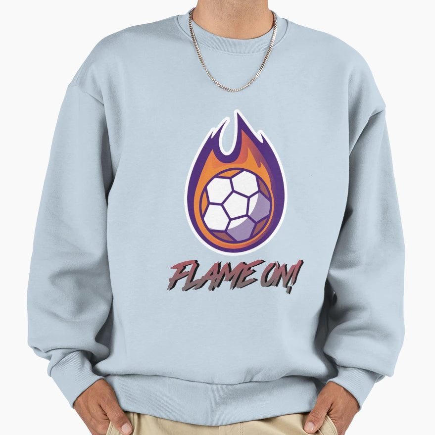Flame Hand Ball Sweatshirt - Novelty Apparel Men Women - T-Shirt, Sweatshirt, Hoodie