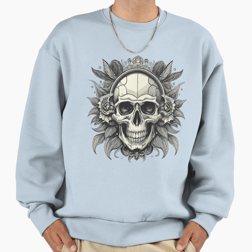 Ugly Heavy Metal Skull Sweatshirt - Casual Everyday Wear Unisex - T-Shirt, Sweatshirt, Hoodie