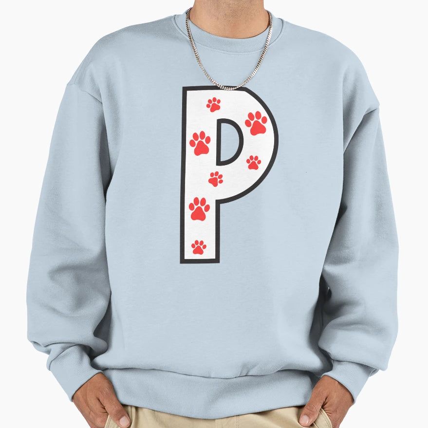 Paw Alphabet Sweatshirt - Graphic Print for Adults - T-Shirt, Sweatshirt, Hoodie