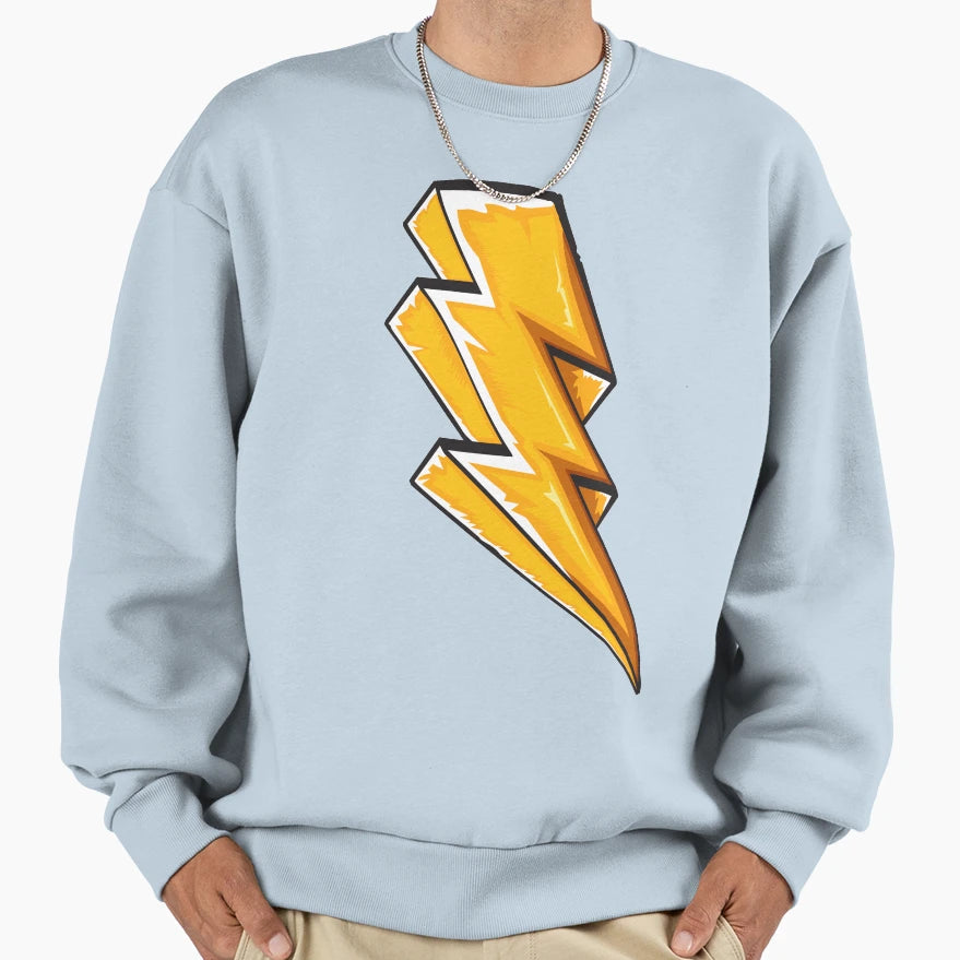 High Voltage Cartoon Flash Sweatshirt - Graphic Print Men Women - T-Shirt, Sweatshirt, Hoodie