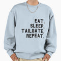 Eat Sleep Tailgate Repeat School Sweatshirt - Unique Graphic Men Women - T-Shirt, Sweatshirt, Hoodie