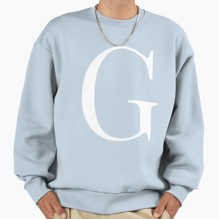 Alphabet G Sweatshirt - Trendy Graphic for Adults - T-Shirt, Sweatshirt, Hoodie