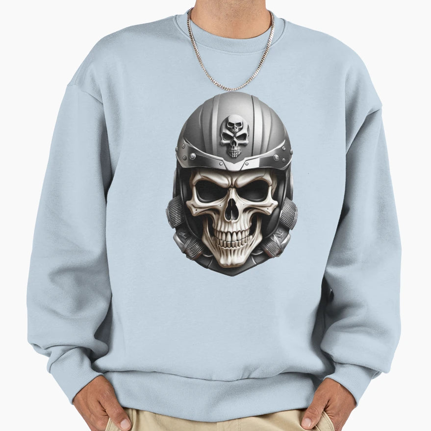 Smiling Skull Happy Life Sweatshirt - Streetwear Style Men Women - T-Shirt, Sweatshirt, Hoodie