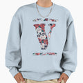 Vlone Skulls And Flowers Sweatshirt - Novelty Apparel for Adults - T-Shirt, Sweatshirt, Hoodie