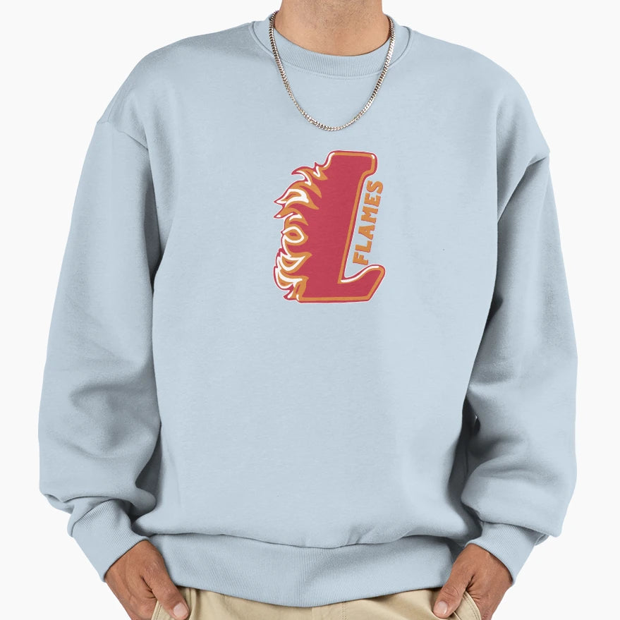 Flames Sweatshirt - Streetwear Style Unisex - T-Shirt, Sweatshirt, Hoodie