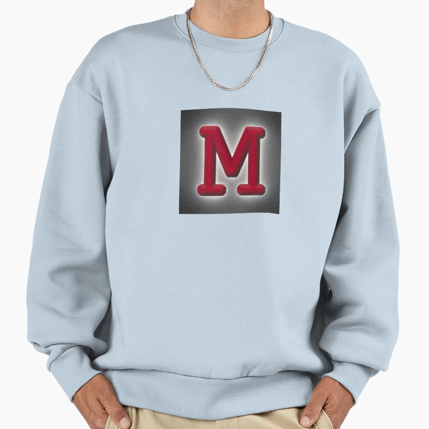 Uppercase M Typewriter Sweatshirt - Trendy Graphic Men Women - T-Shirt, Sweatshirt, Hoodie