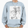 Skeleton Playing Football Sweatshirt - Graphic Print Unisex - T-Shirt, Sweatshirt, Hoodie